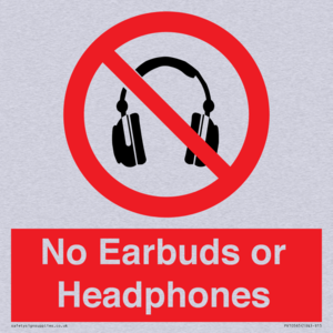 No Earbuds or Headphones